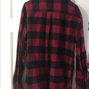 Plaid flannel button down